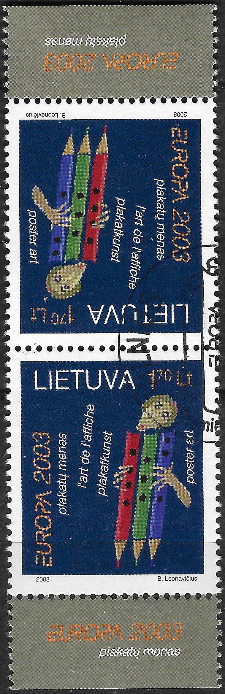 Pašto ženklai, Lietuva, EUROPA. Plakatų menas