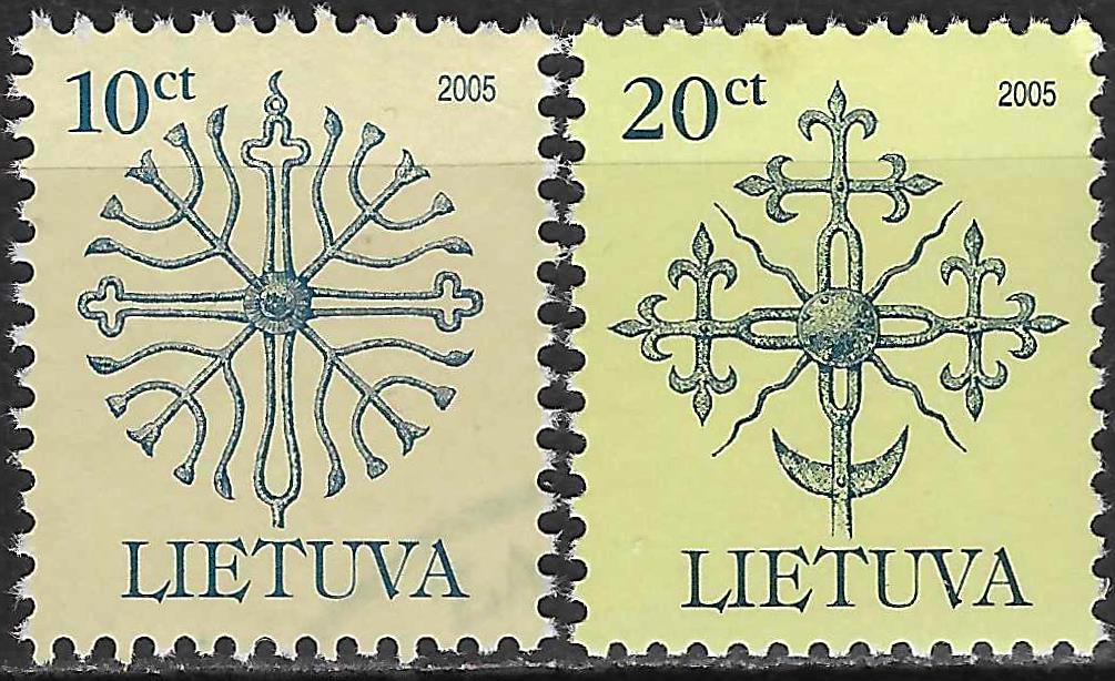 Pašto ženklai, Lietuva, Kaltinės paminklų viršūnės