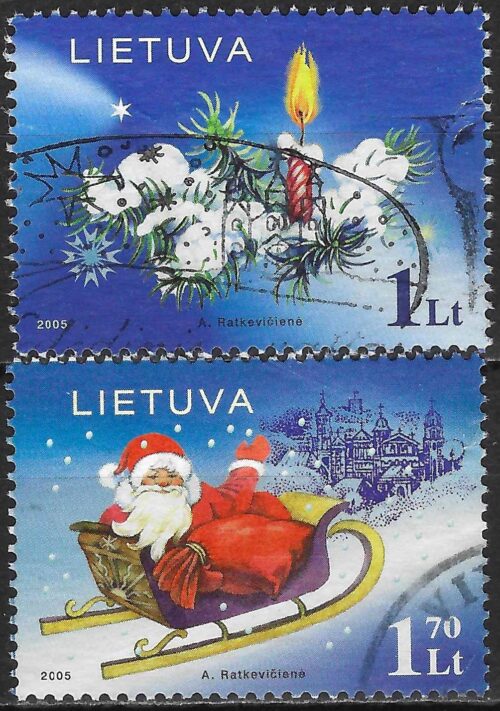 Pašto ženklai, Lietuva, Šv. Kalėdos ir Naujieji Metai
