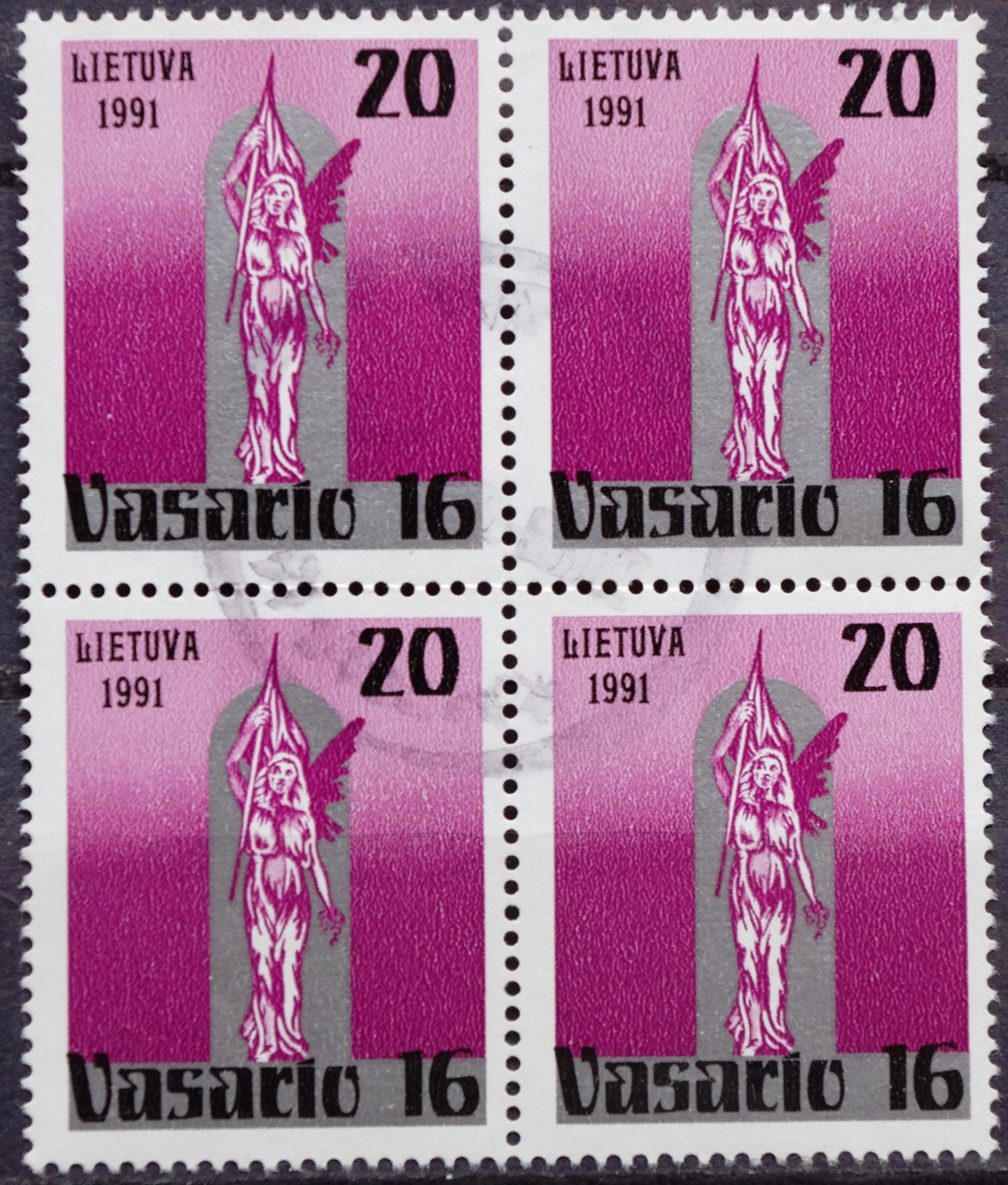 pašto ženklai, Lietuva. Vasario 16-oji