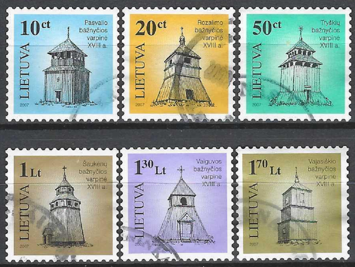 pašto ženklai, Lietuva. Lietuvos medinė sakralinė architektūra