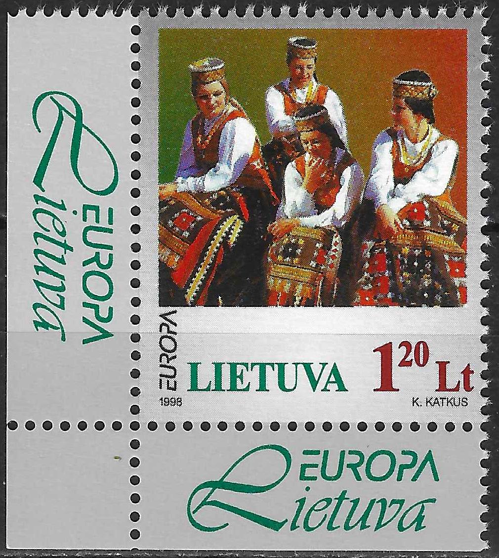 Pašto ženklai, Lietuva, Europa. Liaudies šventės.