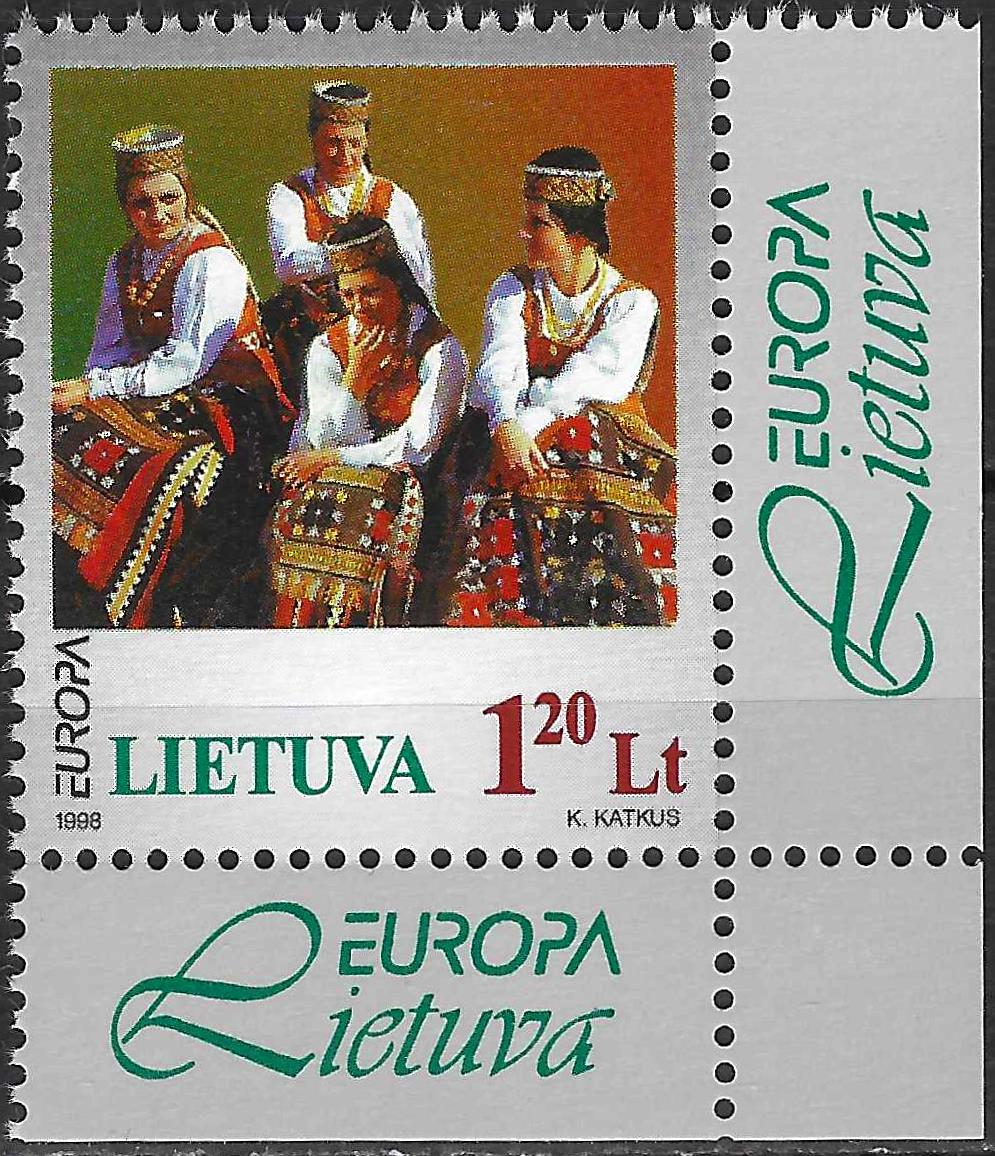 Pašto ženklai, Lietuva, Europa. Liaudies šventės.