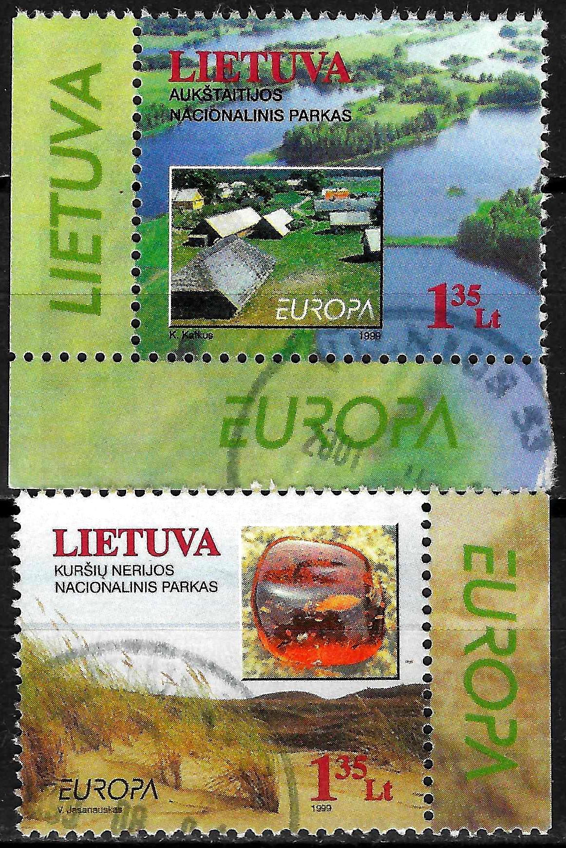 Pašto ženklai, Lietuva, Europa: Gamtos ir nacionaliniai parkai