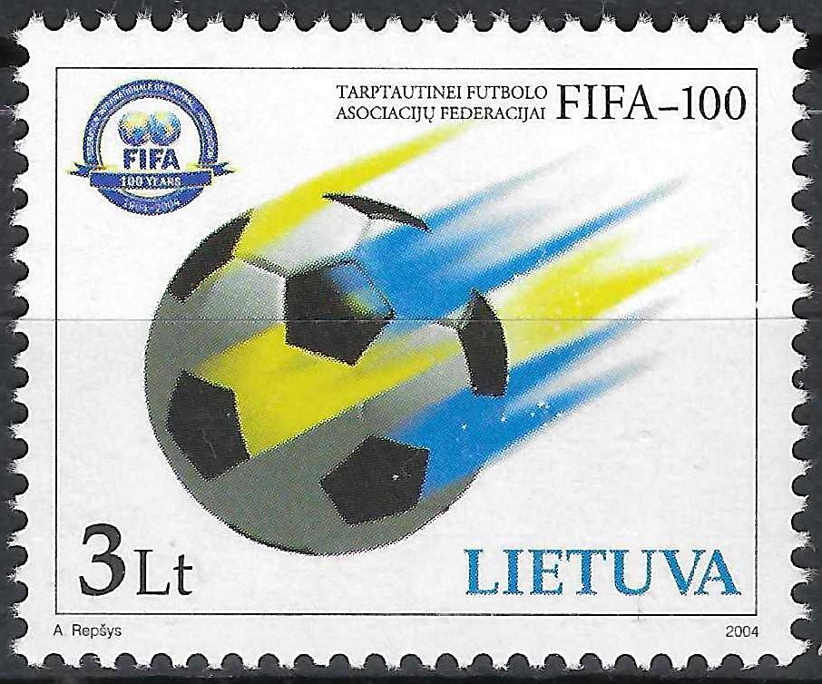 Pašto ženklai, Lietuva, 100 metų FIFA