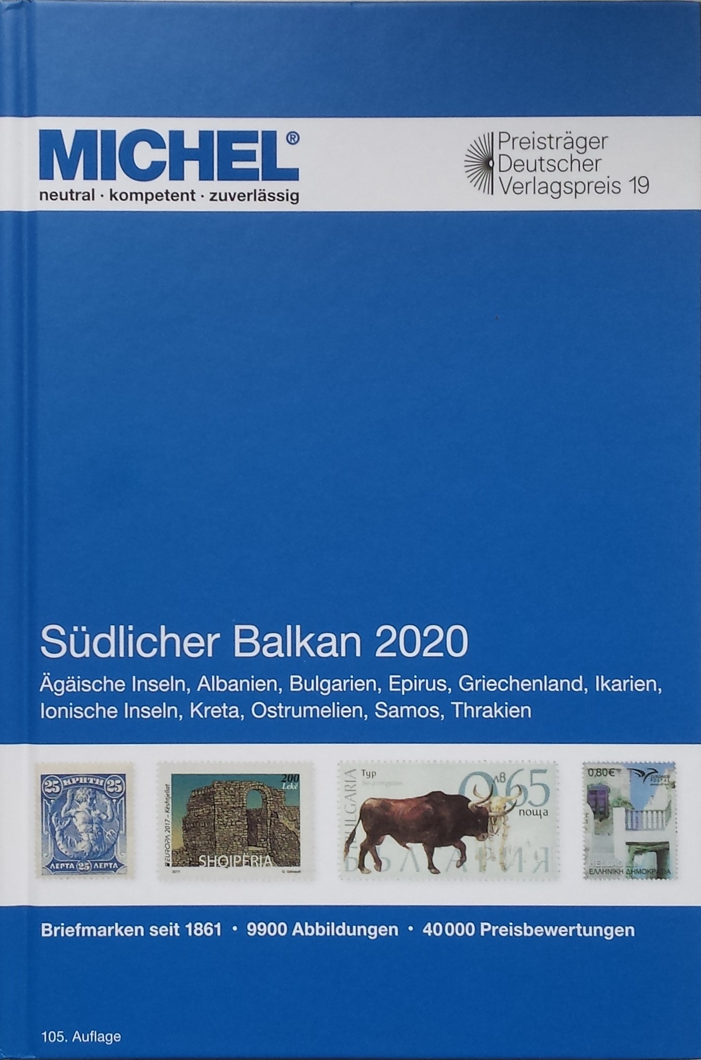 Pietų Balkanų pašto ženklų katalogas MICHEL 2020 m. (105 leidimas)