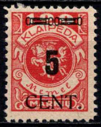 Klaipėdoje perspausdintas MiNr 148