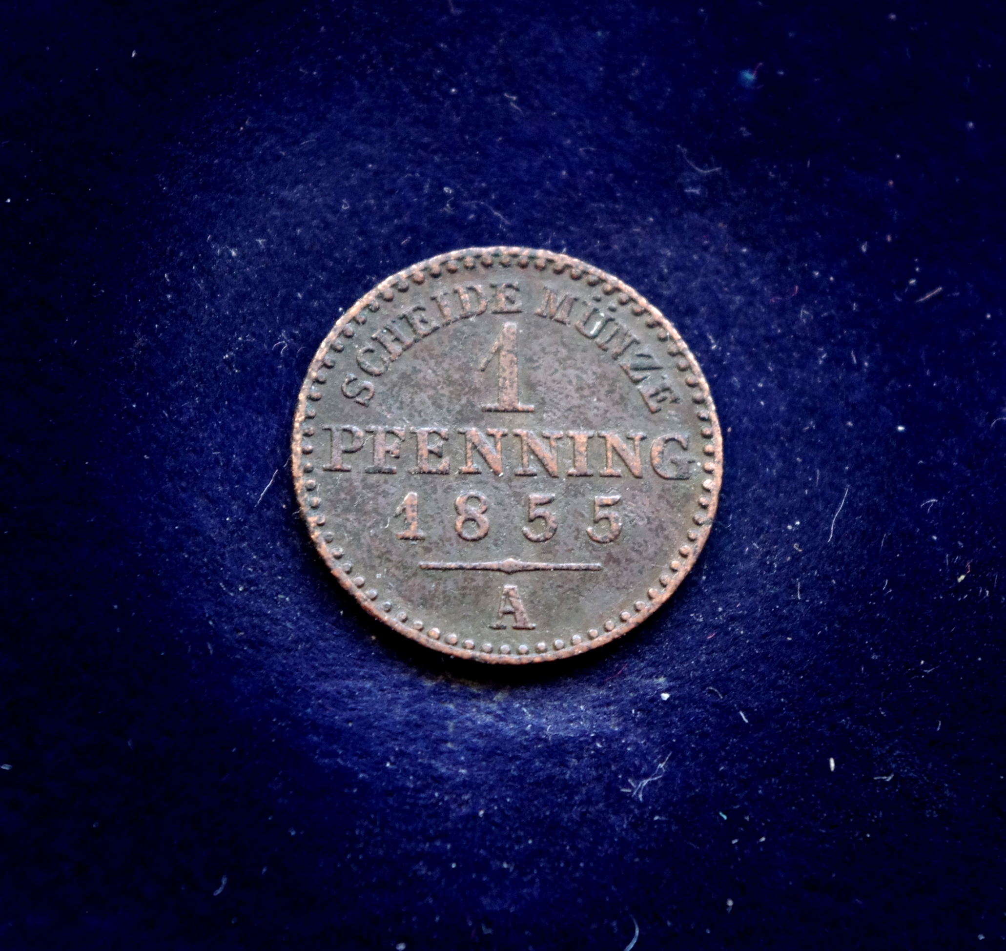 Prūsijos 1 pfenigo moneta