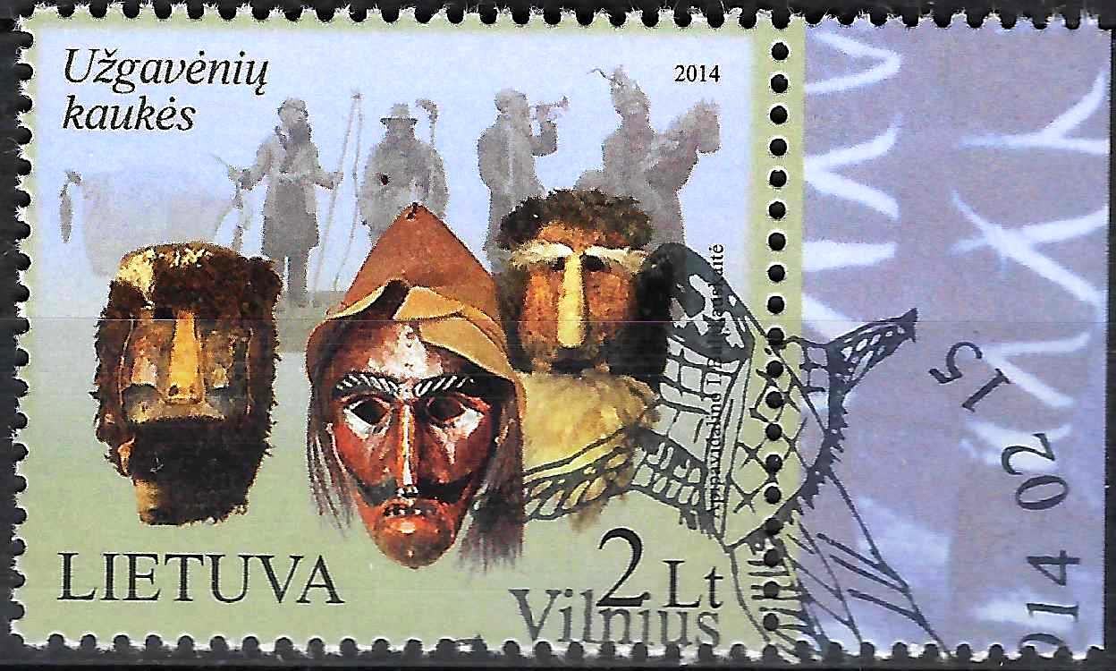 Pašto ženklai, Lietuva, Užgavėnių kaukės