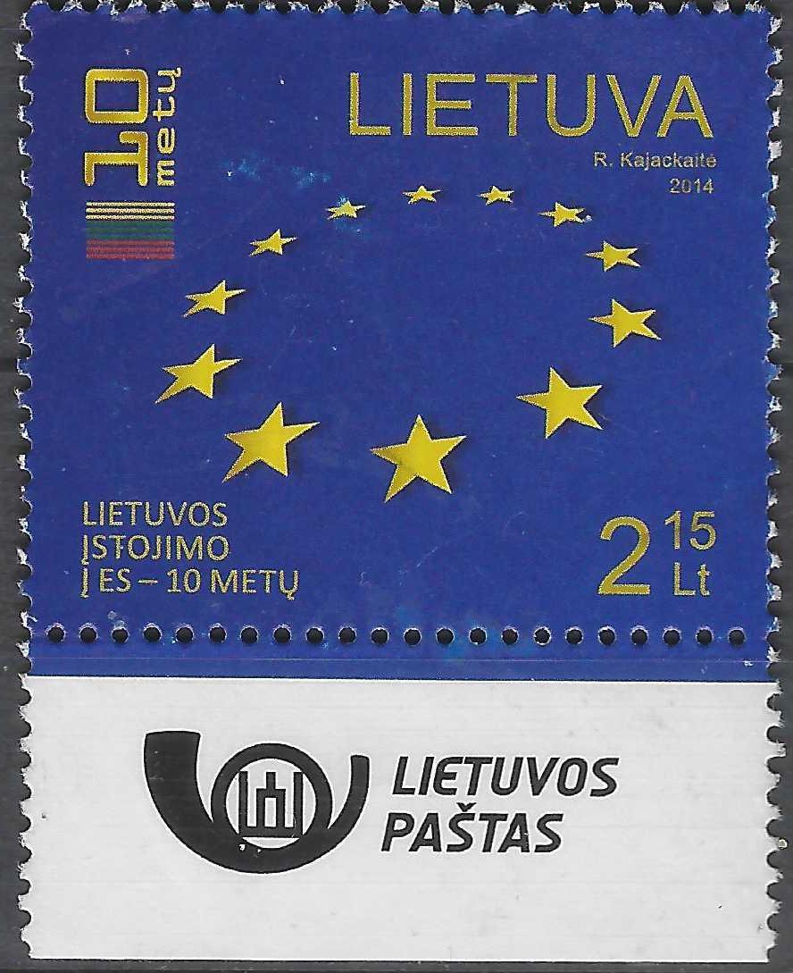 Pašto ženklai, Lietuva, 10 metų Lietuvos įstojimui į ES