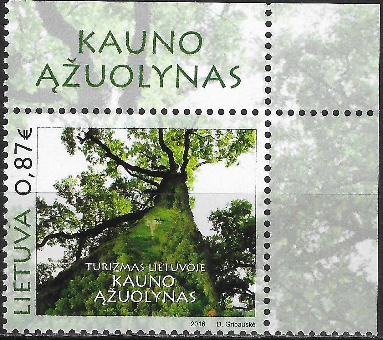 Pašto ženklai, Lietuva, Kauno ąžuolas