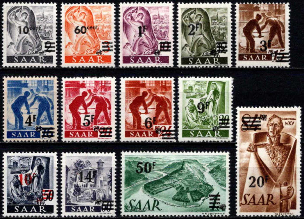 Saras, pilna serija, MiNr 226-238 MH*