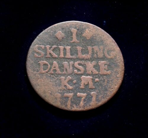 moneta, 1 skilingas, Danija