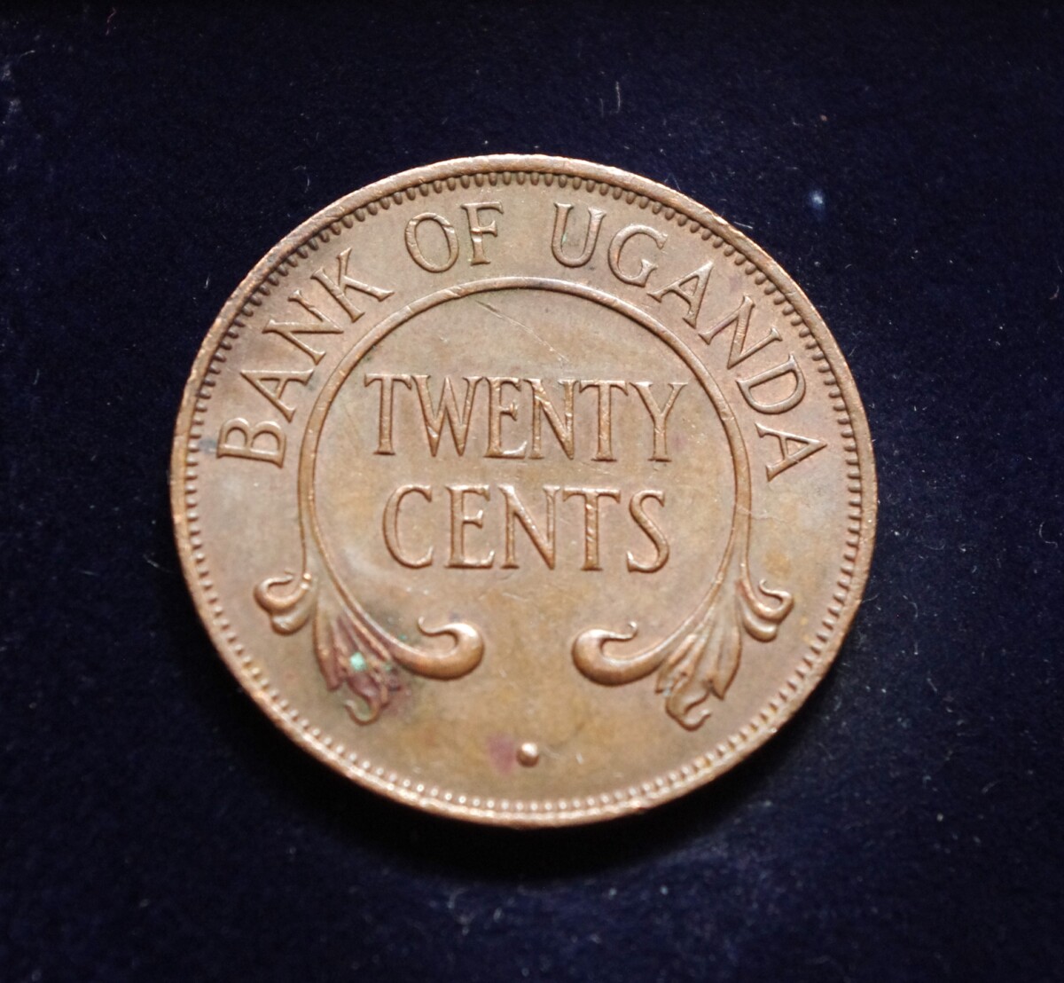 moneta, 20 centų, Uganda