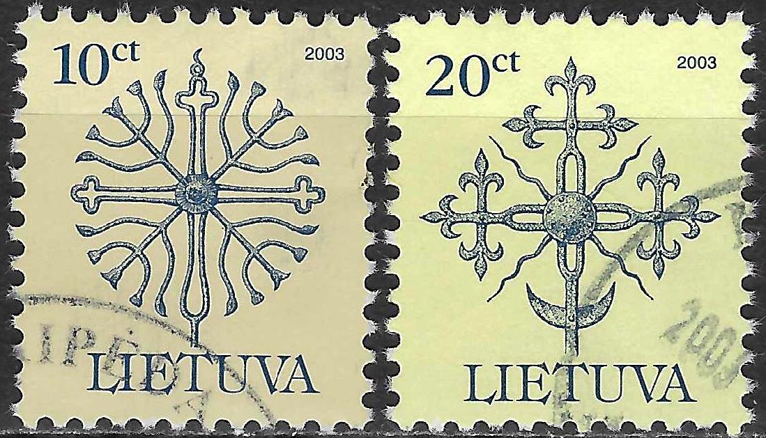 Pašto ženklai, Lietuva, Kaltinės paminklų viršūnės