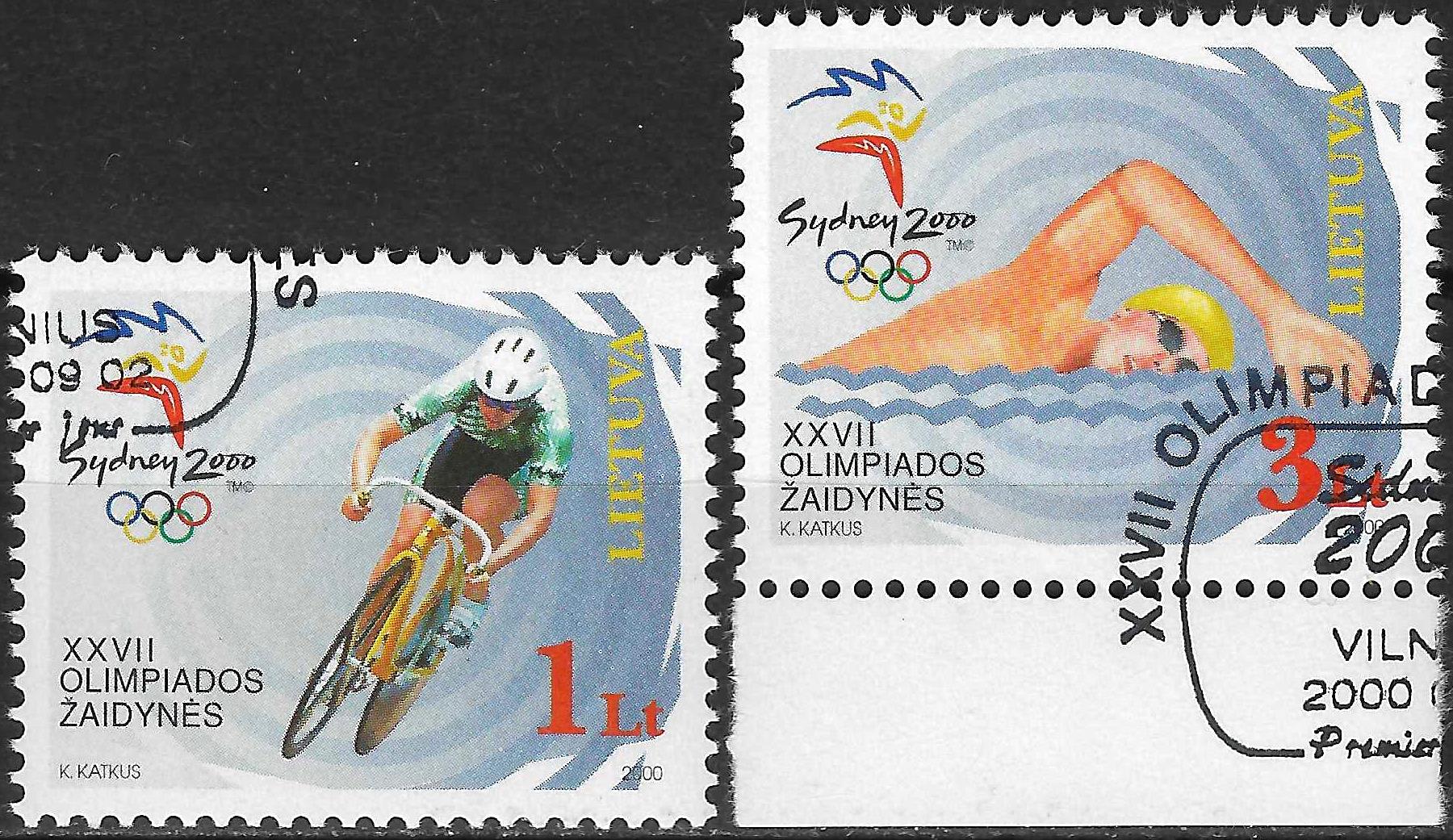 Pašto ženklai, Lietuva, 2000 m. Sidnėjaus vasaros Olimpinės žaidynės