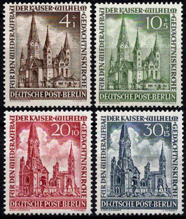 Vokietija, Vakarų Berlynas, pilna serija, MiNr 106-109 MNH**