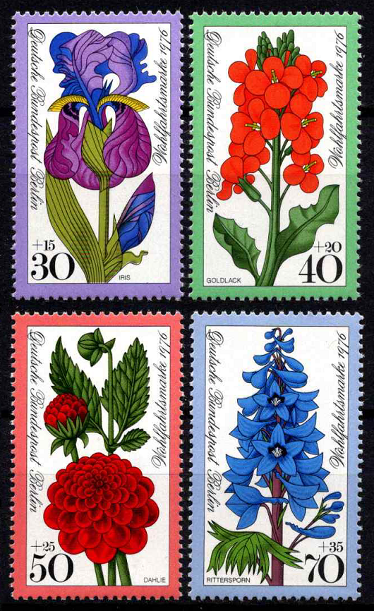 Vokietija, Vakarų Berlynas, pilna serija, MiNr 524-527 MNH**