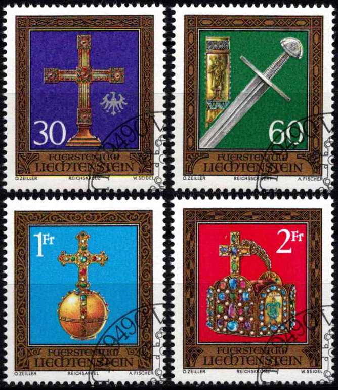 Lichtenšteinas, pilna serija, MiNr 625-628 Used (O)