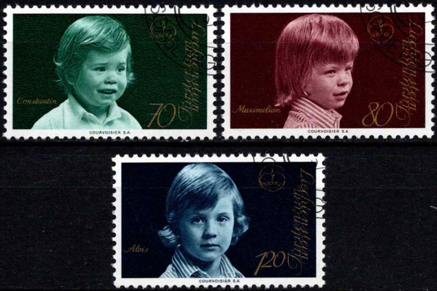 Lichtenšteinas, pilna serija, MiNr 620-622 Used (O)