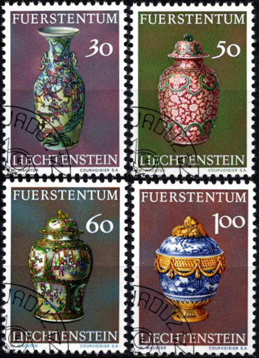 Lichtenšteinas, pilna serija, MiNr 602-605 Used (O)