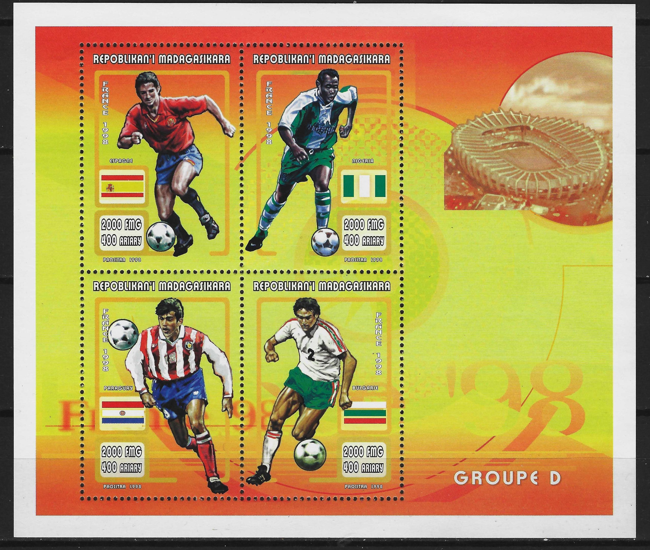 Madagaskaras, mažasis lapukas MiNr 1967-1970 MNH** V