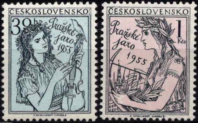 Čekoslovakija, pilna serija, MiNr 908-909 MNH**