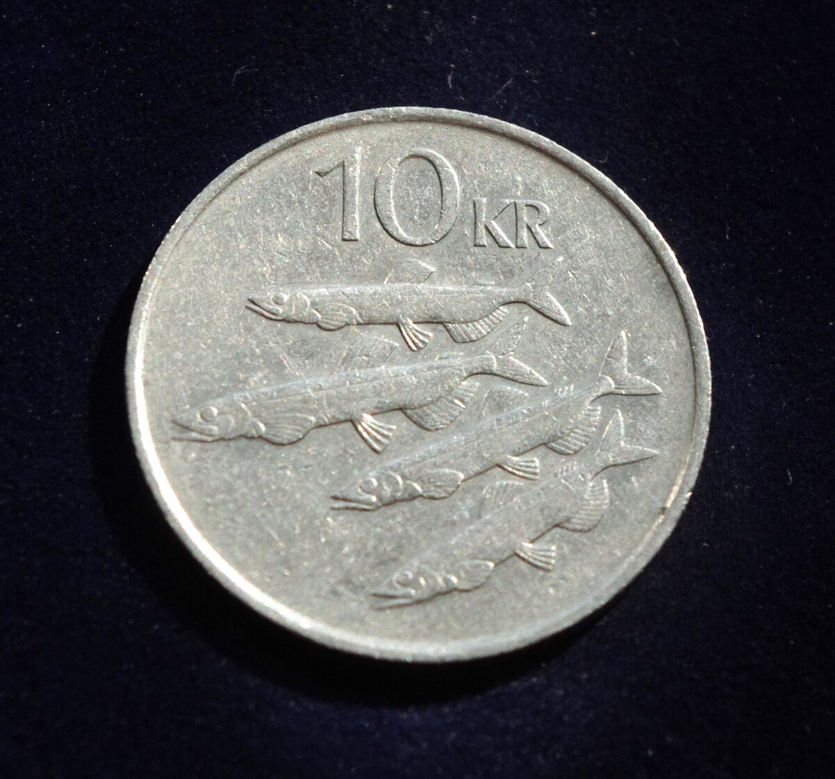 moneta 10 kronų, Islandija
