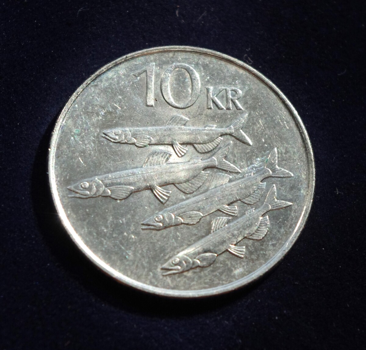 moneta 10 kronų, Islandija