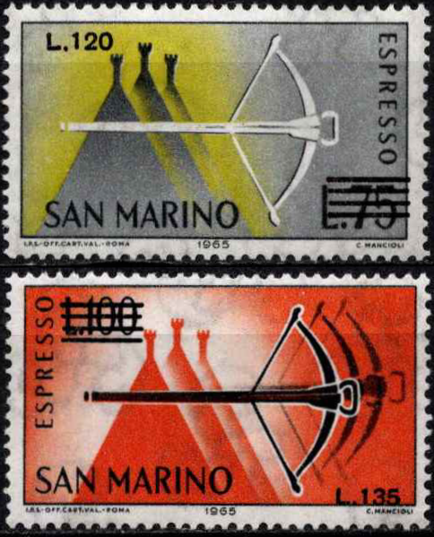 San Marinas, pilna serija, MiNr 843-844 MNH**