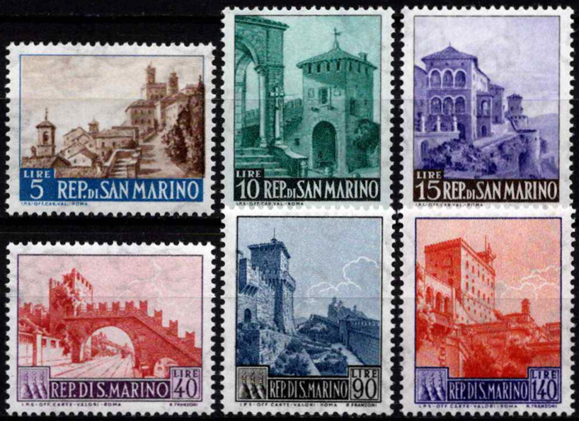 San Marinas, pilna serija, MiNr 856-861 MNH**