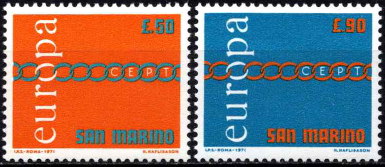San Marinas, pilna serija, MiNr 975-976 MNH**