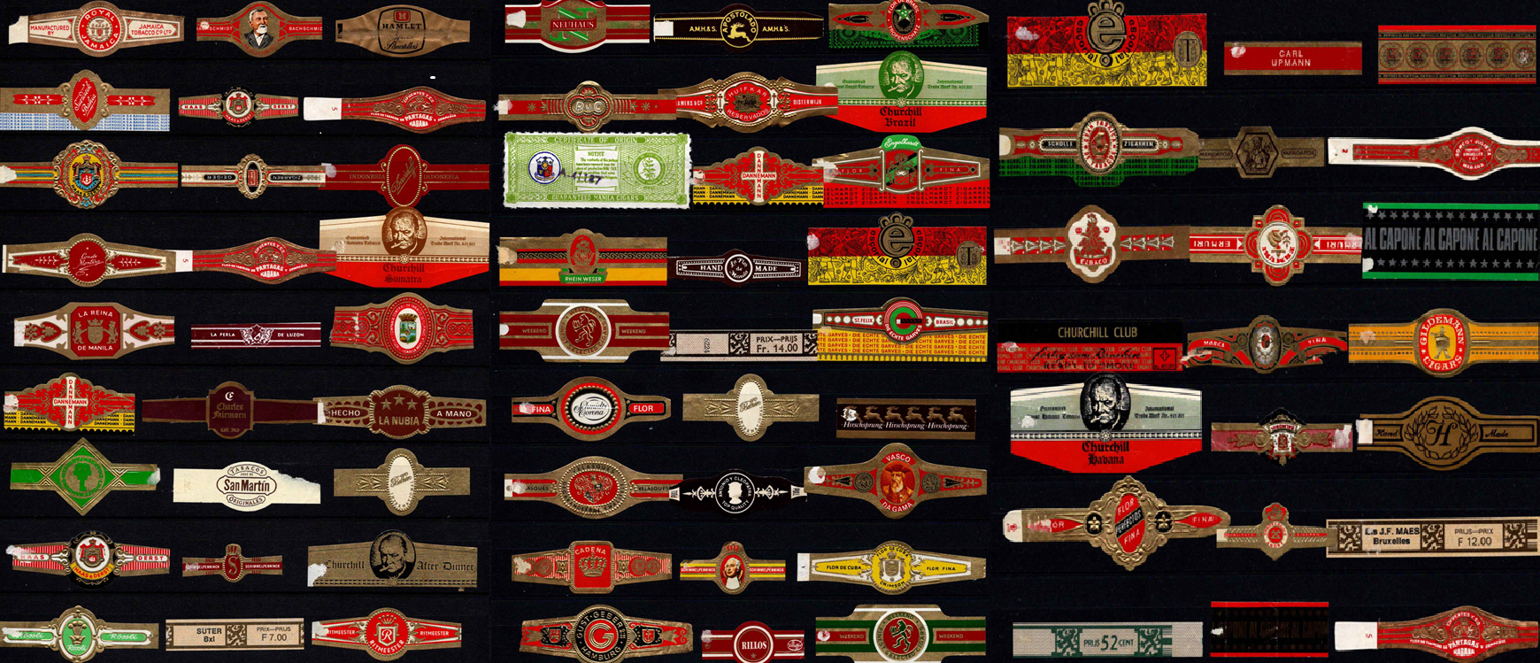Cigarų juostelių/etikečių kolekcija (3)