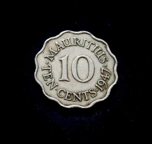 moneta, 10 centų. Mauricijus