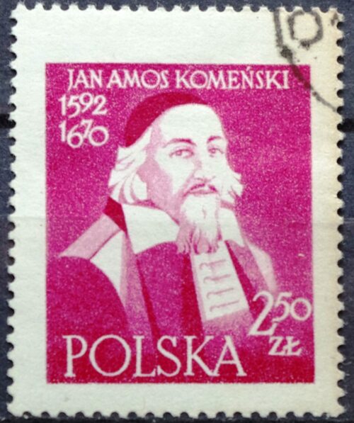 pašto ženklas, Lenkija, Jan Amos Komensky
