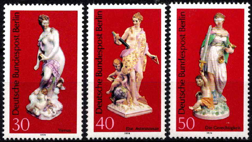 Vokietija, Vakarų Berlynas, pilna serija, MiNr 478-480 MNH**