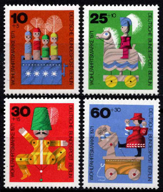 Vokietija, Vakarų Berlynas, pilna serija, MiNr 412-415 MNH**