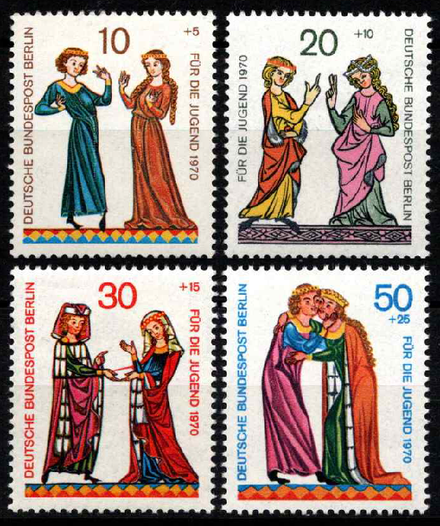 Vokietija, Vakarų Berlynas, pilna serija, MiNr 354-357 MNH**