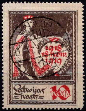 Latvija, MiNr 32 Used (O)