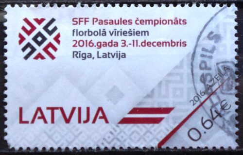 Pašto ženklai, Latvija, grindų riedulys