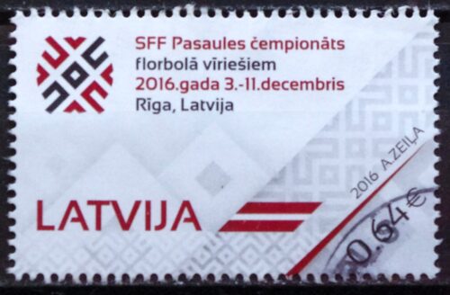 Pašto ženklai, Latvija, grindų riedulys