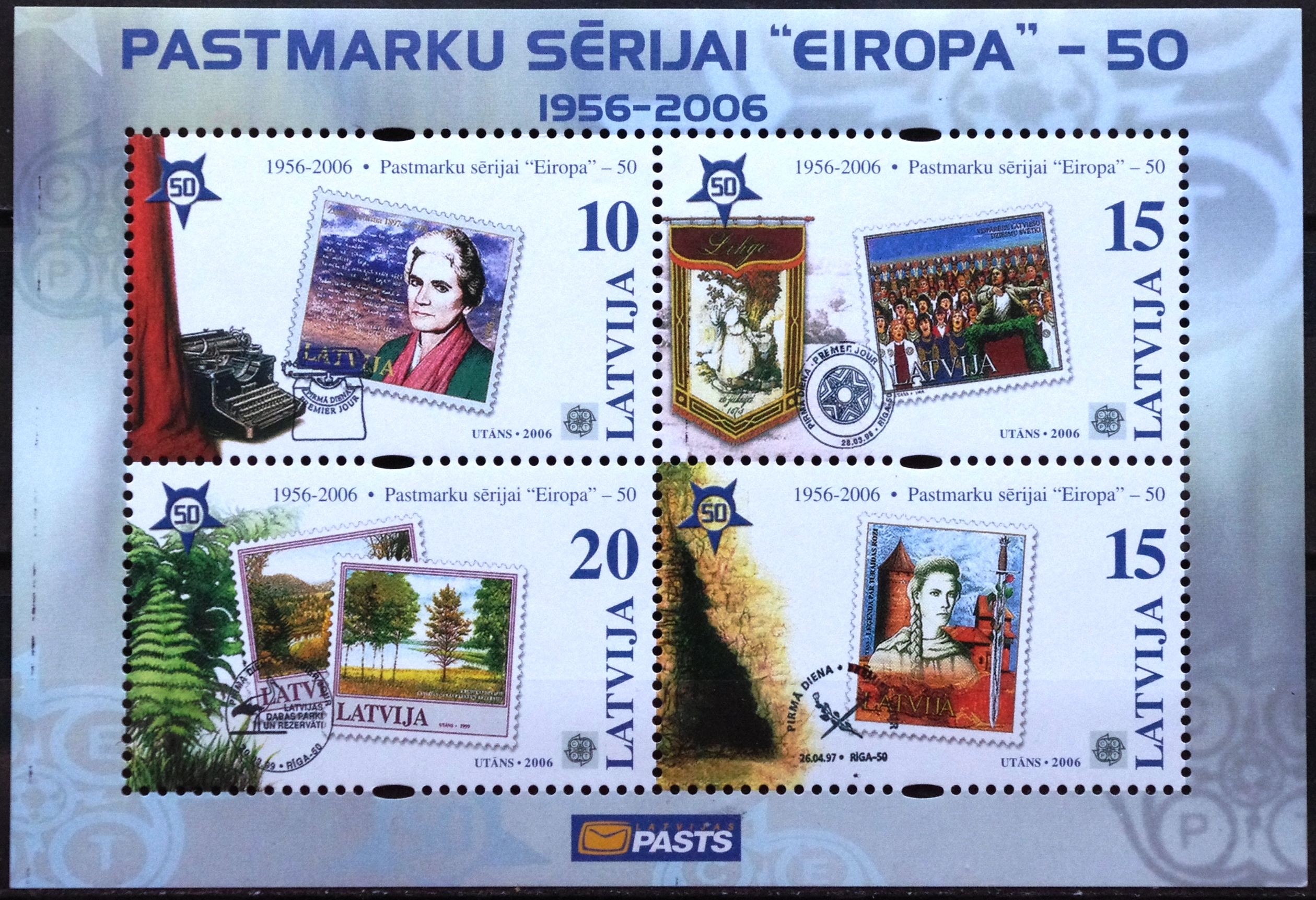 Pašto blokas, Latvija,