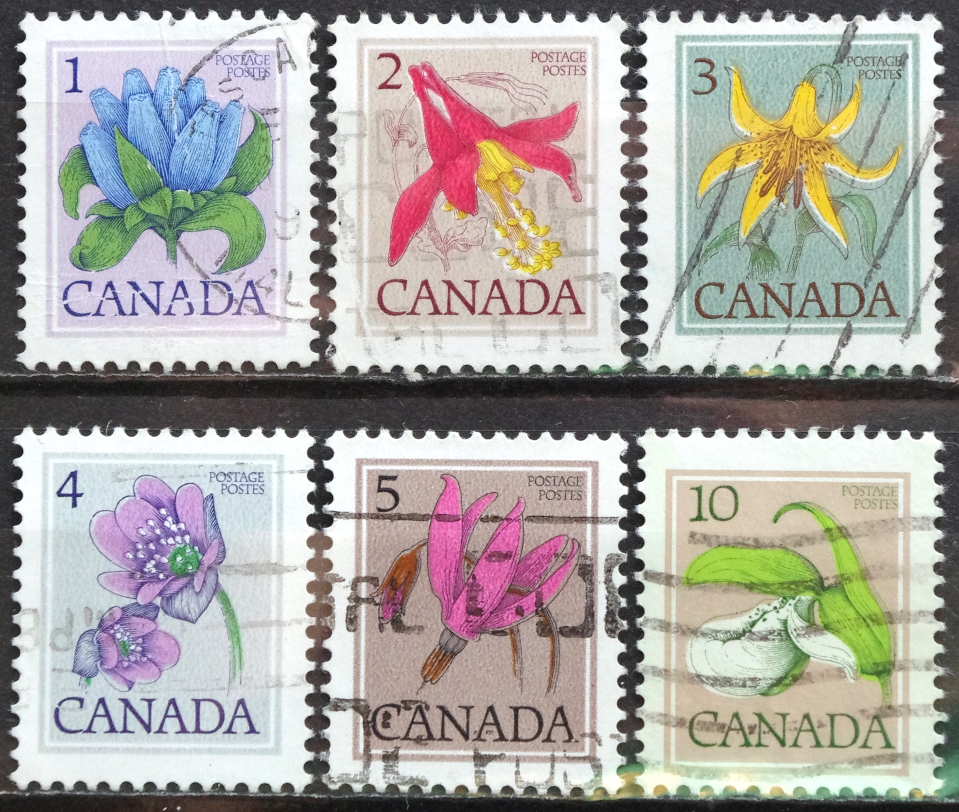 Pašto ženklai, Kanada, gėlės