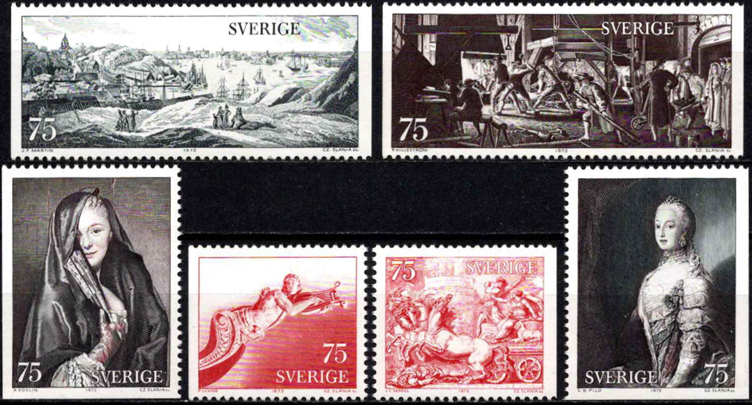 Švedija, pilna serija, MiNr 761-764 MNH**