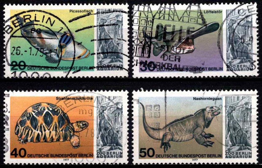 Vokietija, Vakarų Berlynas, pilna serija, MiNr 552-555 Used (O)