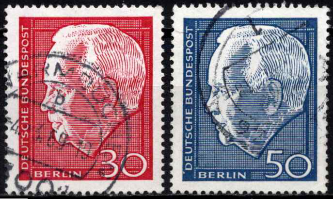 Vokietija, Vakarų Berlynas, pilna serija, MiNr 314-315 Used (O)