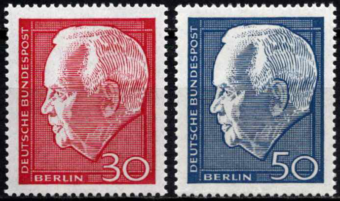 Vokietija, Vakarų Berlynas, pilna serija, MiNr 314-315 MNH**