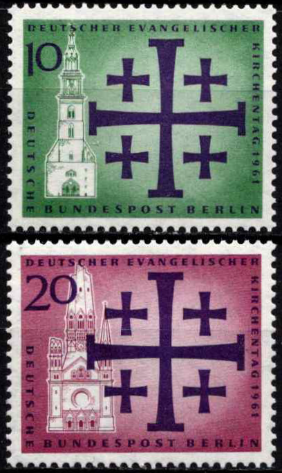 Vokietija, Vakarų Berlynas, pilna serija, MiNr 215-216 MNH**