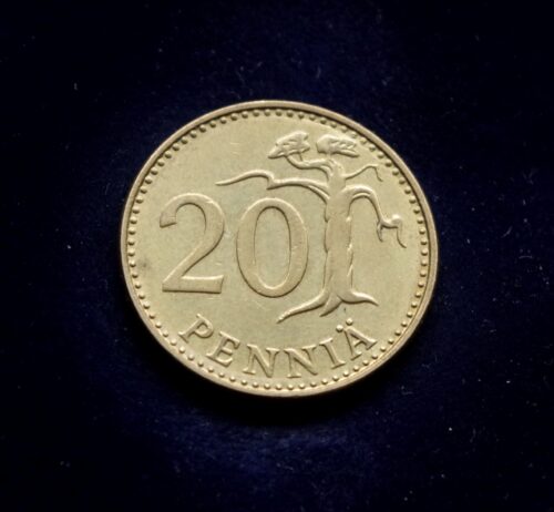 moneta, 20 pensų, Suomija