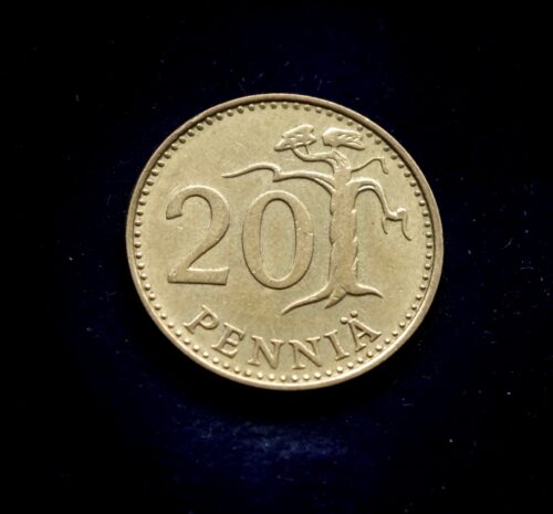 moneta, 20 pensų, Suomija